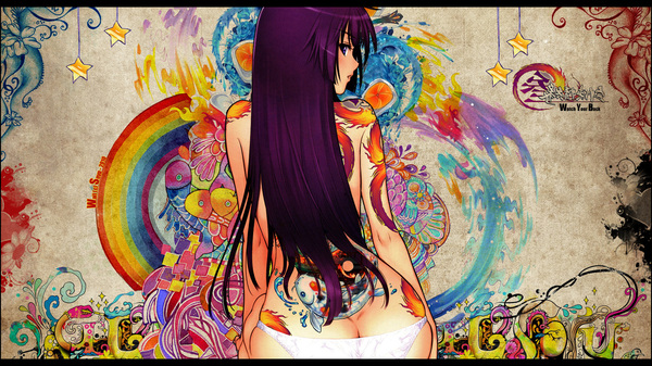 I decided to share ... wallpaper from 2-chikov - NSFW, Wallpaper, Anime, 