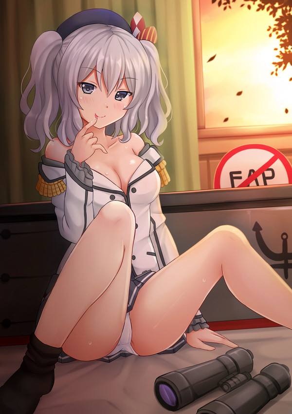 Не сегодня ) - NSFW, Аниме, Арт, Anime Art, Kantai Collection, Kazenokaze