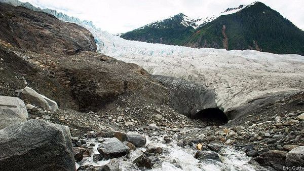 В недрах голубого гиганта Аляски BBC, Аляска, Пещеры, Лед, Ледяные пещеры, Длиннопост