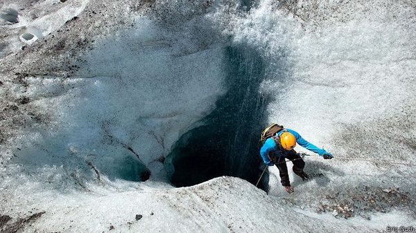 В недрах голубого гиганта Аляски BBC, Аляска, Пещеры, Лед, Ледяные пещеры, Длиннопост