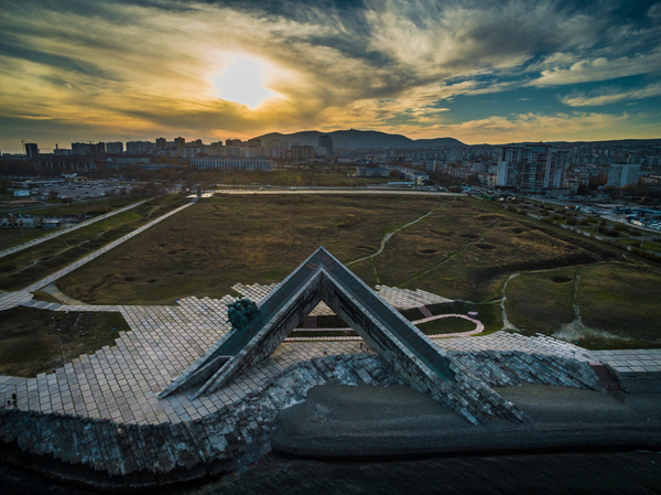 Memorial in Novorossiysk. Installed in memory of the landing on Malaya Zemlya in 1943. - My, Novorossiysk, Malaya zemlya, Memorial, The Second World War, Memory, Drone, Quadcopter, Aerial photography
