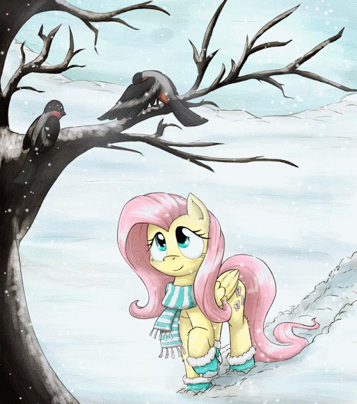 Fluttershy in winter