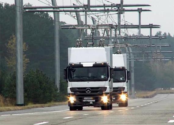 Грузовые троллейбусы по шоссе