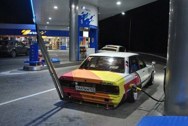 Mark II в стиле босодзоку. Где-то на просторах Краснодарского края.