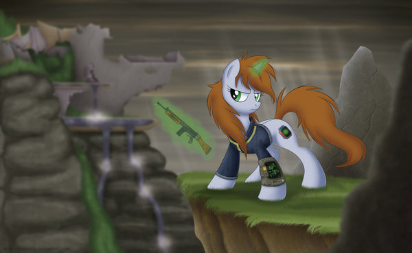 "   ,  .    ,  ..." My Little Pony, Littlepip, DeviantArt, Fallout: Equestria