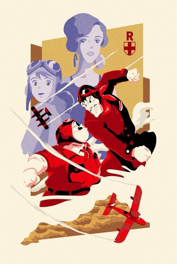     #37 -   , Anime Art, Studio Ghibli, Porco rosso, 