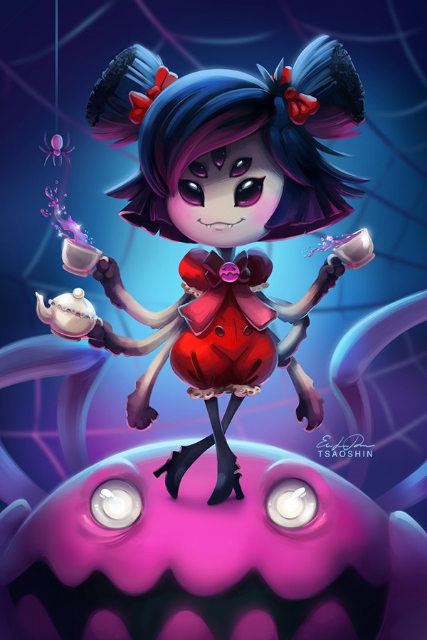  Undertale, Muffet, Monster Girl, Tsaoshin, , , Insect Girl, 