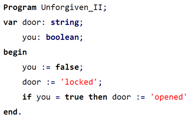 The door is locked now