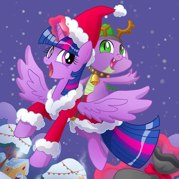 Holiday My Little Pony, Twilight Sparkle, Spike, , , , , -