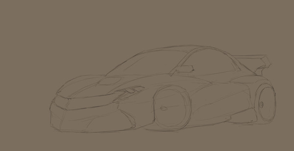 How to draw a car. - My, Drawing, Photoshop, Tipaurok, Auto, Longpost