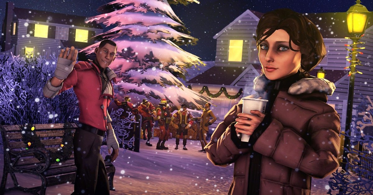 Рождество элизабет. Bioshock Infinite Elizabeth Christmas. Мультфильм "маленький дух: Рождество в Нью- Йорке" (. Bioshock Infinite дед Мороз. Bioshock новый год.