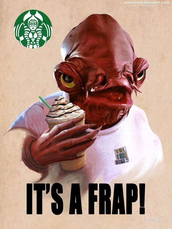   Star Wars, Its a trap!, , Starbucks, Frapp
