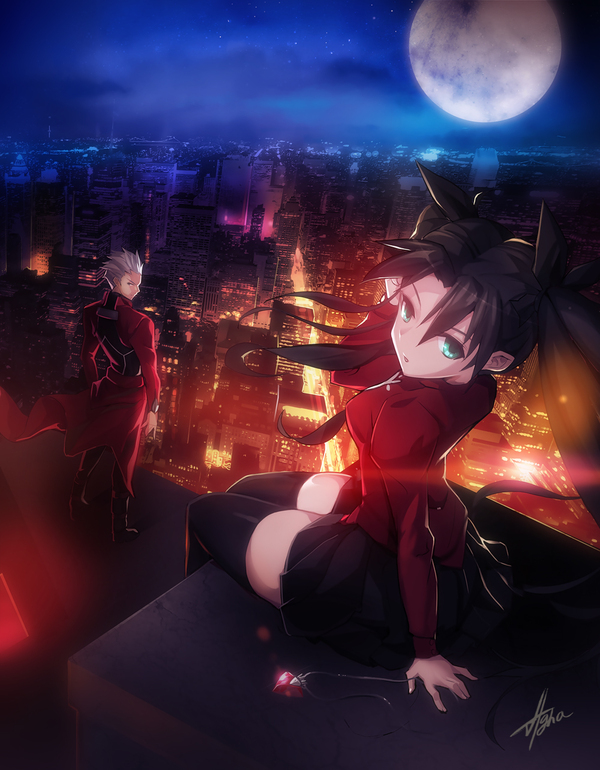 This Night , , Anime Art, Fate-stay Night, Ha-gha