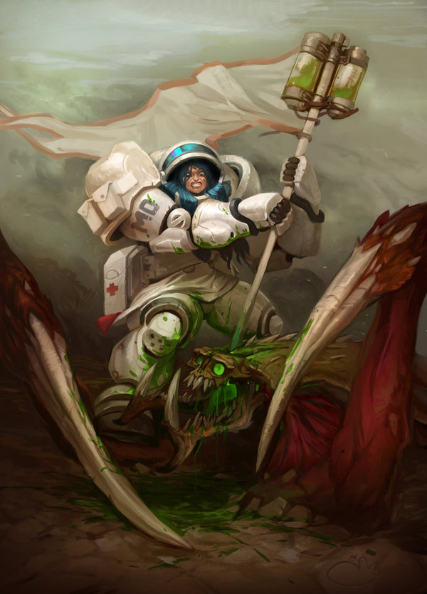 Graphic portrayal 63 , Medic, Starcraft