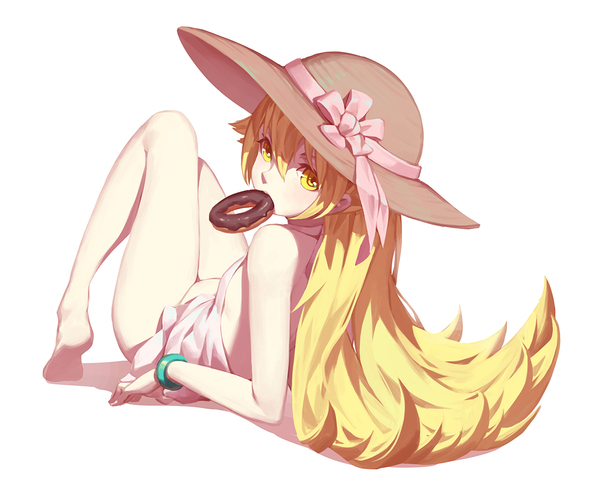 Oshino Shinobu - Anime art, Nian, Shinobu oshino, Monogatari series, NSFW, Anime