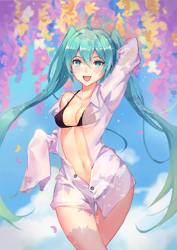 Hatsune Miku - NSFW, Anime Art, Аниме, Vocaloid, Hatsune Miku, Atdan