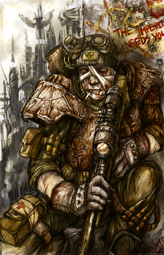 Warhammer 40000.Chaos - NSFW, Warhammer 40k, Art, Chaos, Chaos, Longpost