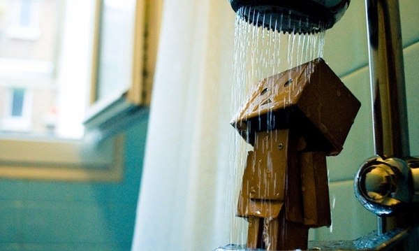 Danbo в душе.
