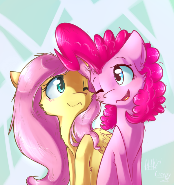 Pinkie Pie and Fluttershy