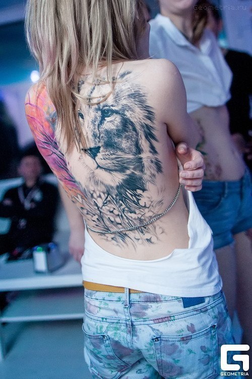 Tattoos on the back. - NSFW, Tattoo, , Tattoo, Longpost