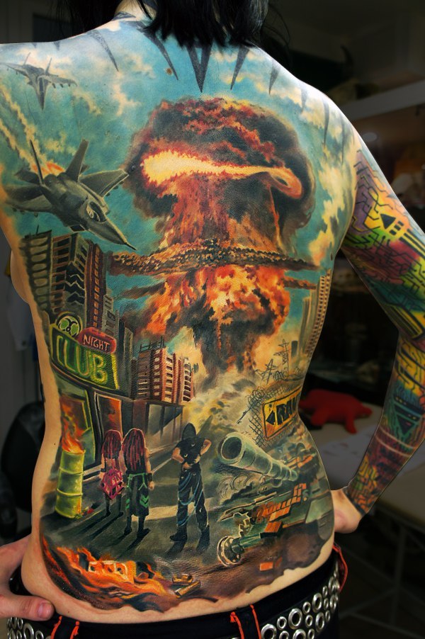 Tattoos on the back. - NSFW, Tattoo, , Tattoo, Longpost