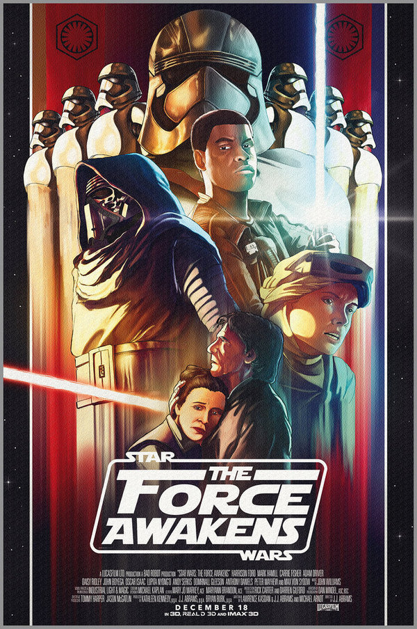 Star Wars: The Force Awakens - Created by Nicolas Barbera Nicolas Barbera, Star Wars,   VII:  , Force, Awakens, , 