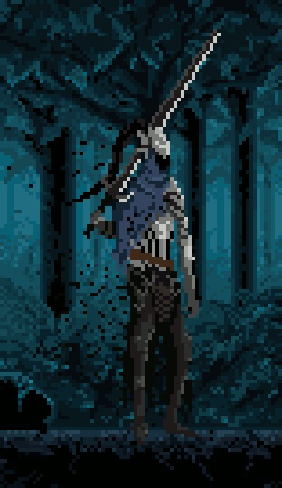 Artorias the Abysswalker - pixel art Knight Artorias, Dark Souls, Pixel Art, 