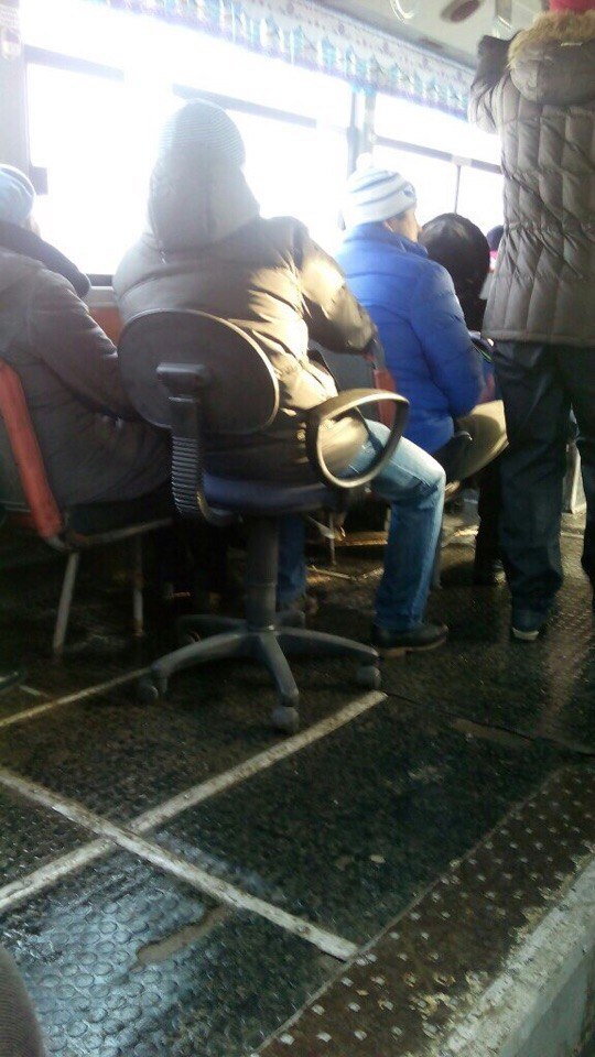 Когда мест ну совсем не хватает...