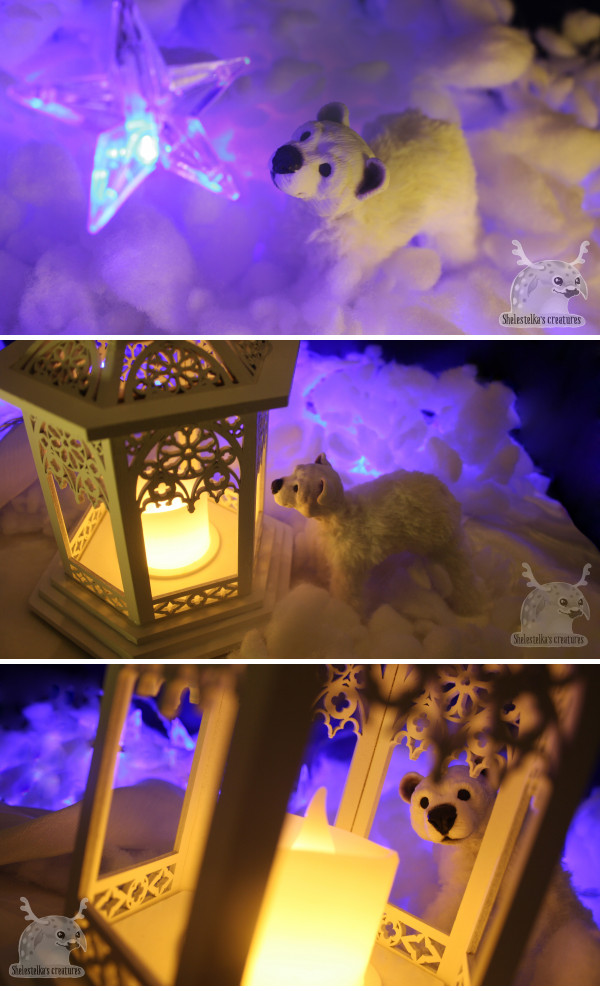 Сделала игрушечного полярного мишку с: