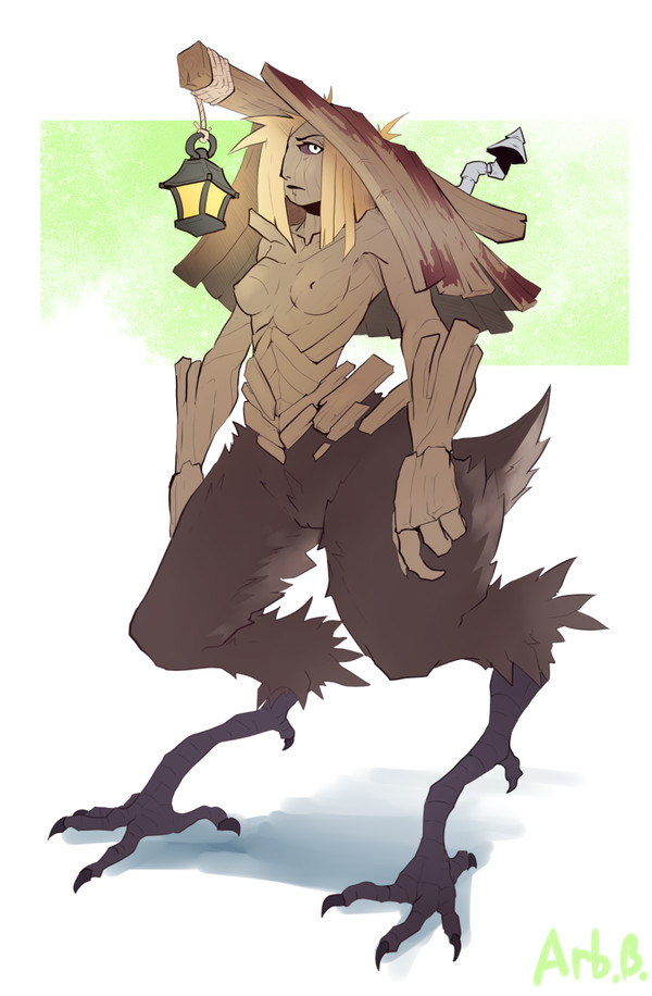 A hut on chicken legs - NSFW, Hut, Monster girl, Arbuzbudesh, Anthro, Fantasy, A hut on chicken legs