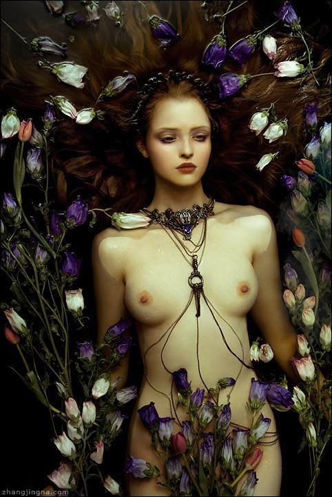 among the flowers - NSFW, Erotic, Flowers, 