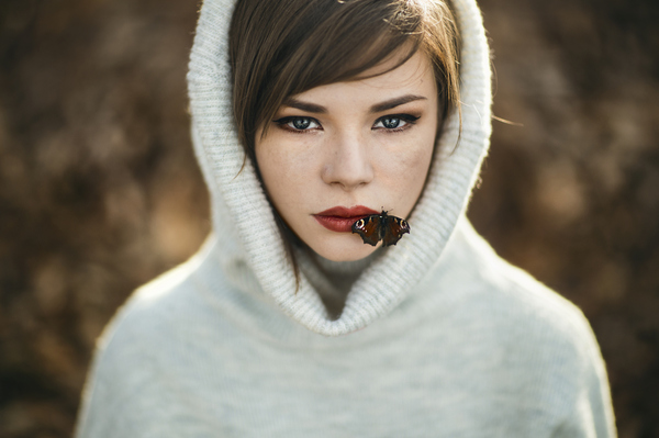 Just a cool photo - Girls, Butterfly, Portrait