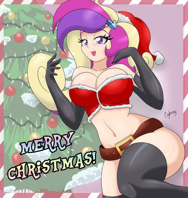 Some New Year's Eve Strawberries - NSFW, My little pony, MLP Suggestive, Vulgarity, Princess cadance, Boobs, Strawberry, New Year, Christmas