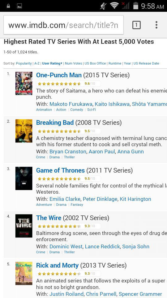    ,  IMDB... IMDb, Onepunchman, , , 