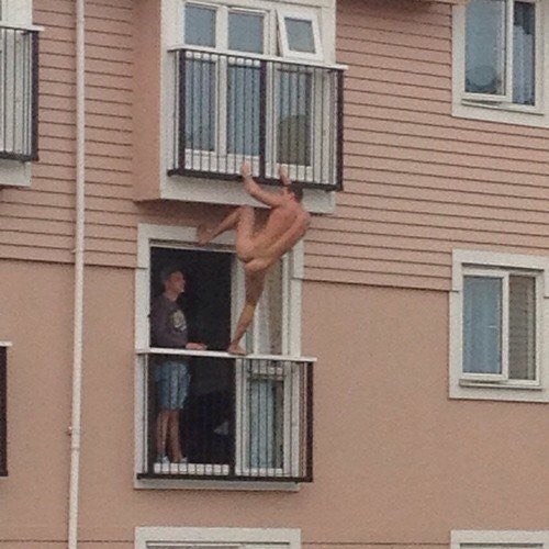 Surprise - NSFW, Window, Naked guy