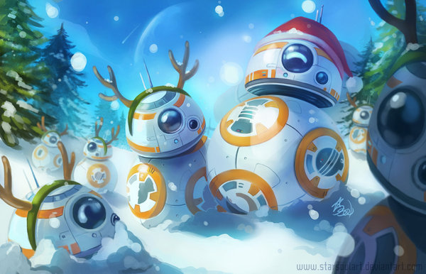 BB-8 Christmas Star Wars,   VII:  , BB-8, , Starsoulart