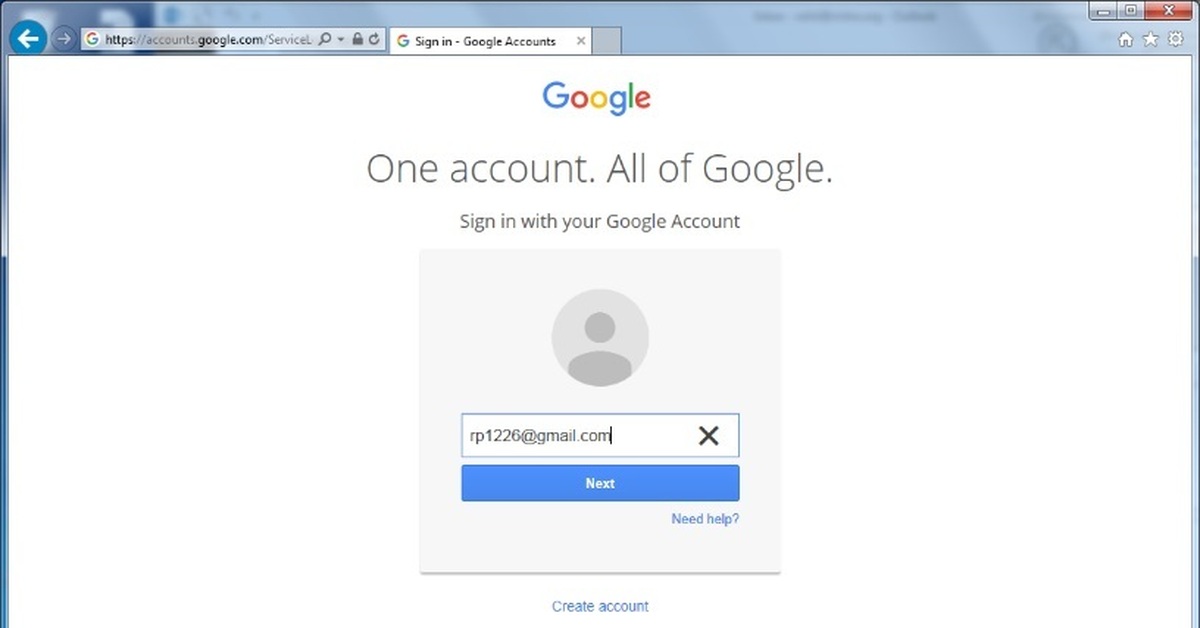 Accounts google com