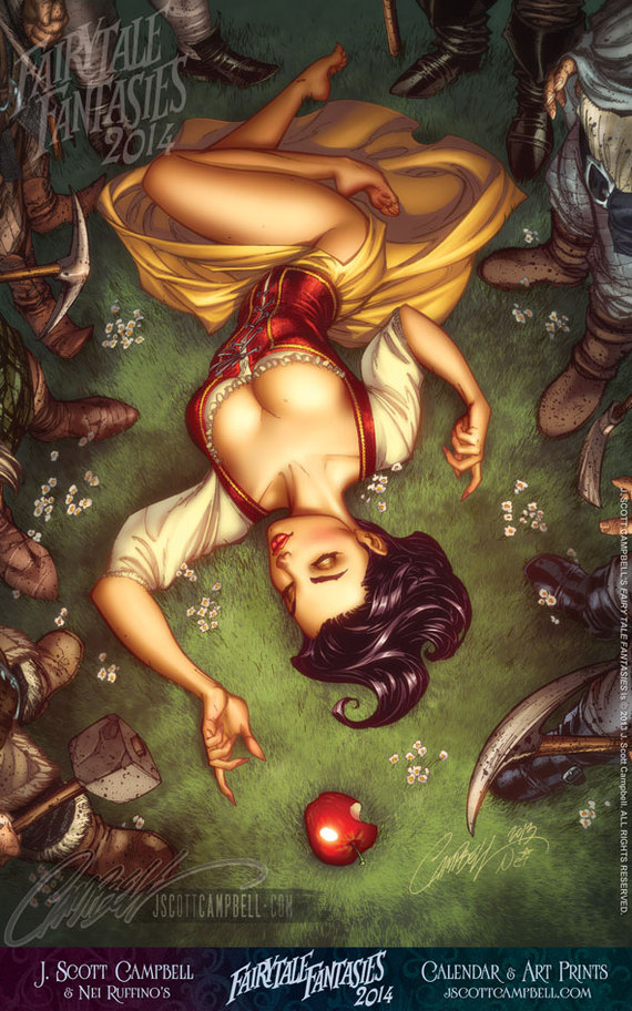 J. Scott Campbell - NSFW, Fairy tale for adults, Girls, Longpost