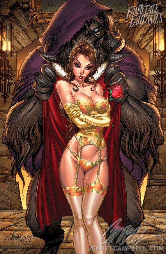 J. Scott Campbell - NSFW, Fairy tale for adults, Girls, Longpost