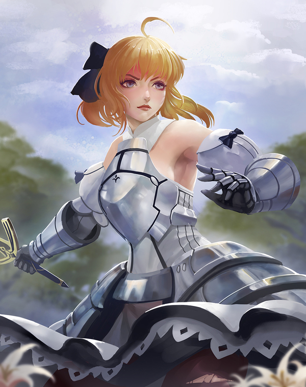 Saber - Fate, Anime, Anime art, Longpost, , Saber, NSFW