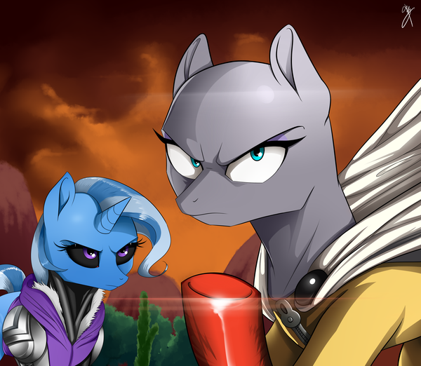 One punch mare My Little Pony, Onepunchman, Trixie, , , Supermare