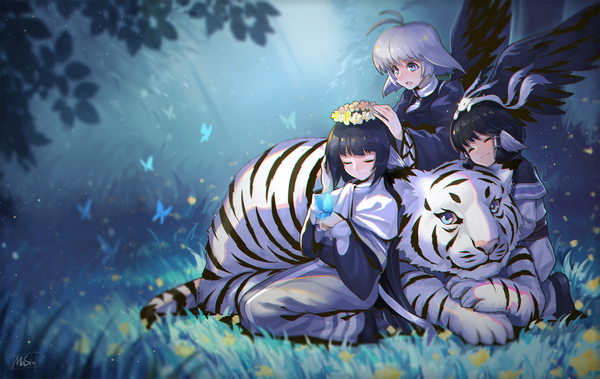 Anime Art , Anime Art, Utawarerumono, Aruruw, Mukkuru, Eruruw, Yuzuha, Kamyu, 