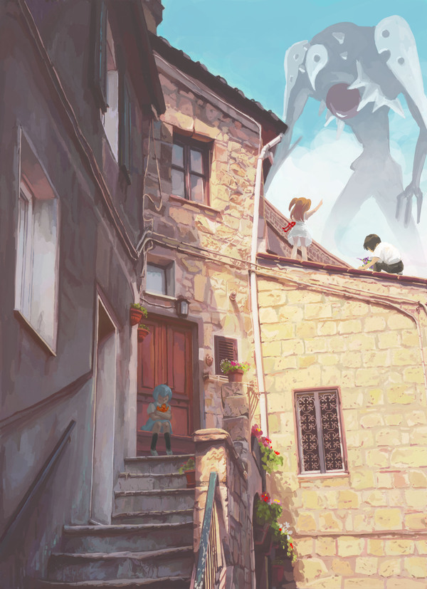 Аниме арт. Евангелион.