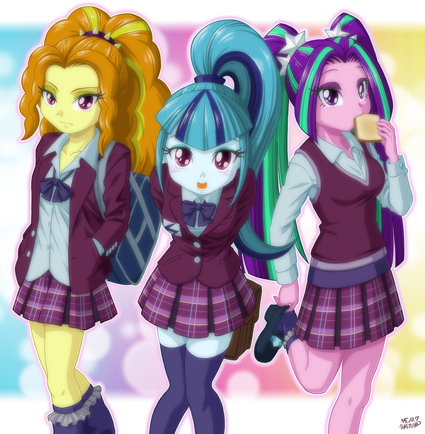 Dazzlings My Little Pony, Equestria Girls, Adagio Dazzle, Sonata Dusk, Aria Blaze, Uotapo