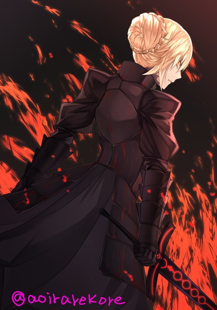 Fate's lover's stocks - Fate, Saber, Saber alter, Anime, Artoria pendragon, Longpost, Anime art