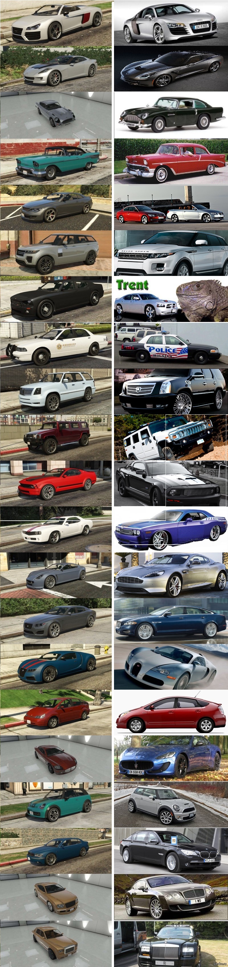 Gta 5 автомобили и их прототипы фото 3
