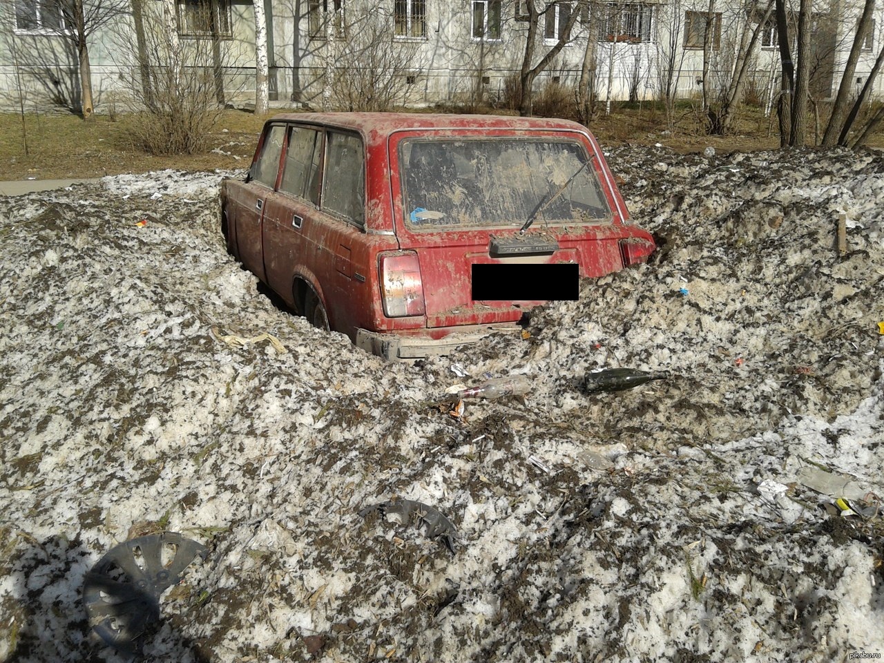 Бесплатная парковка на зиму. | Пикабу