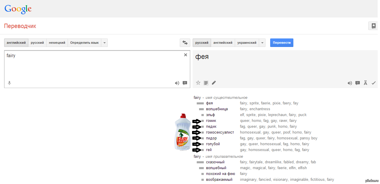 А знаете ли вы, что слово FAIRY имеет альтернативные варианты? (не ...