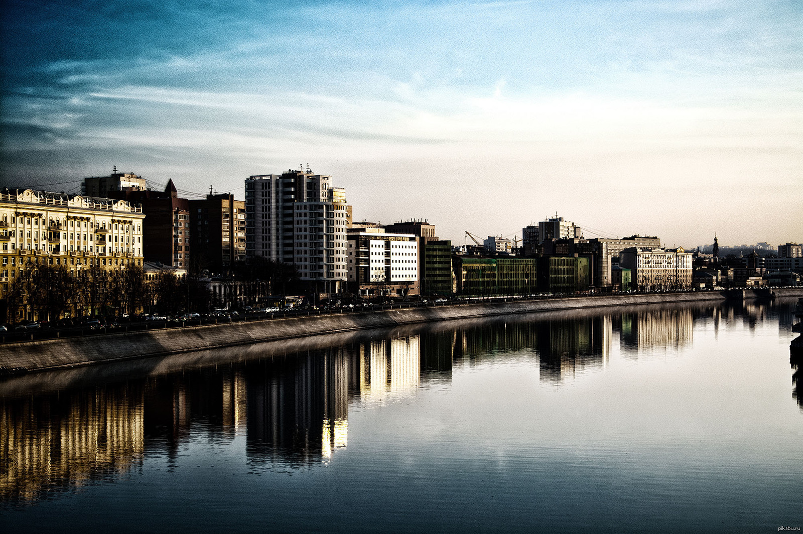 HDR Москва река. | Пикабу