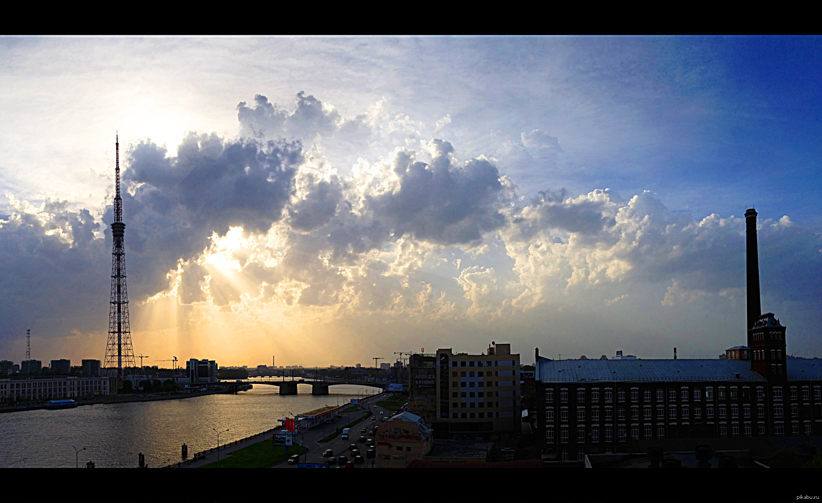 View from the window at work - My, Sky, Clouds, Saint Petersburg